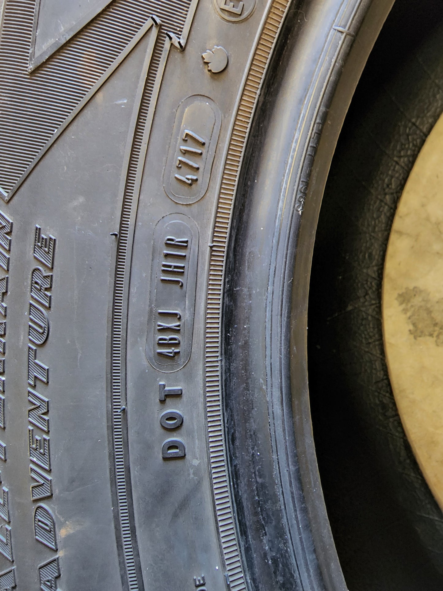 SET OF 3 255/70R18 Goodyear Wrangler Adventure 113 T SL - Used Tires