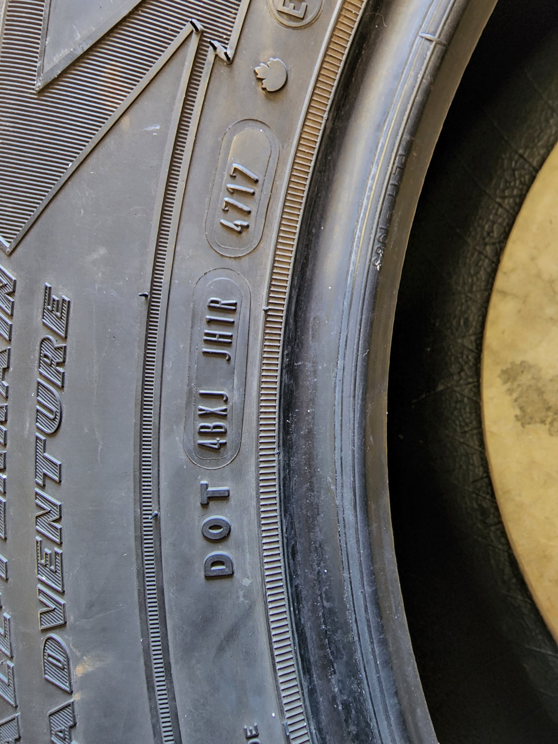 SET OF 3 255/70R18 Goodyear Wrangler Adventure 113 T SL - Used Tires