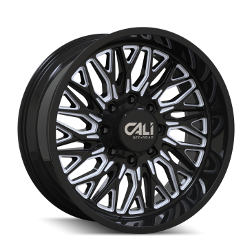 Cali Off-Road Crusher - 22x10 -19mm 6x139.7 (6x5.5) Gloss Black Milled Wheel | 9118-22183BM