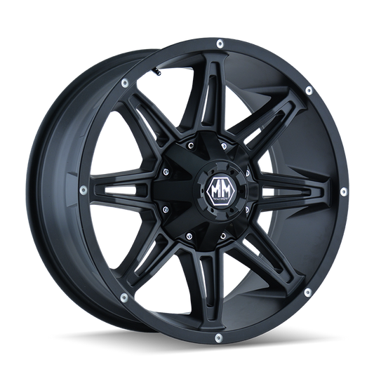 Mayhem 8090 Rampage - 20x10 -25mm 8x170 Matte Black Wheel | 8090-2170MB