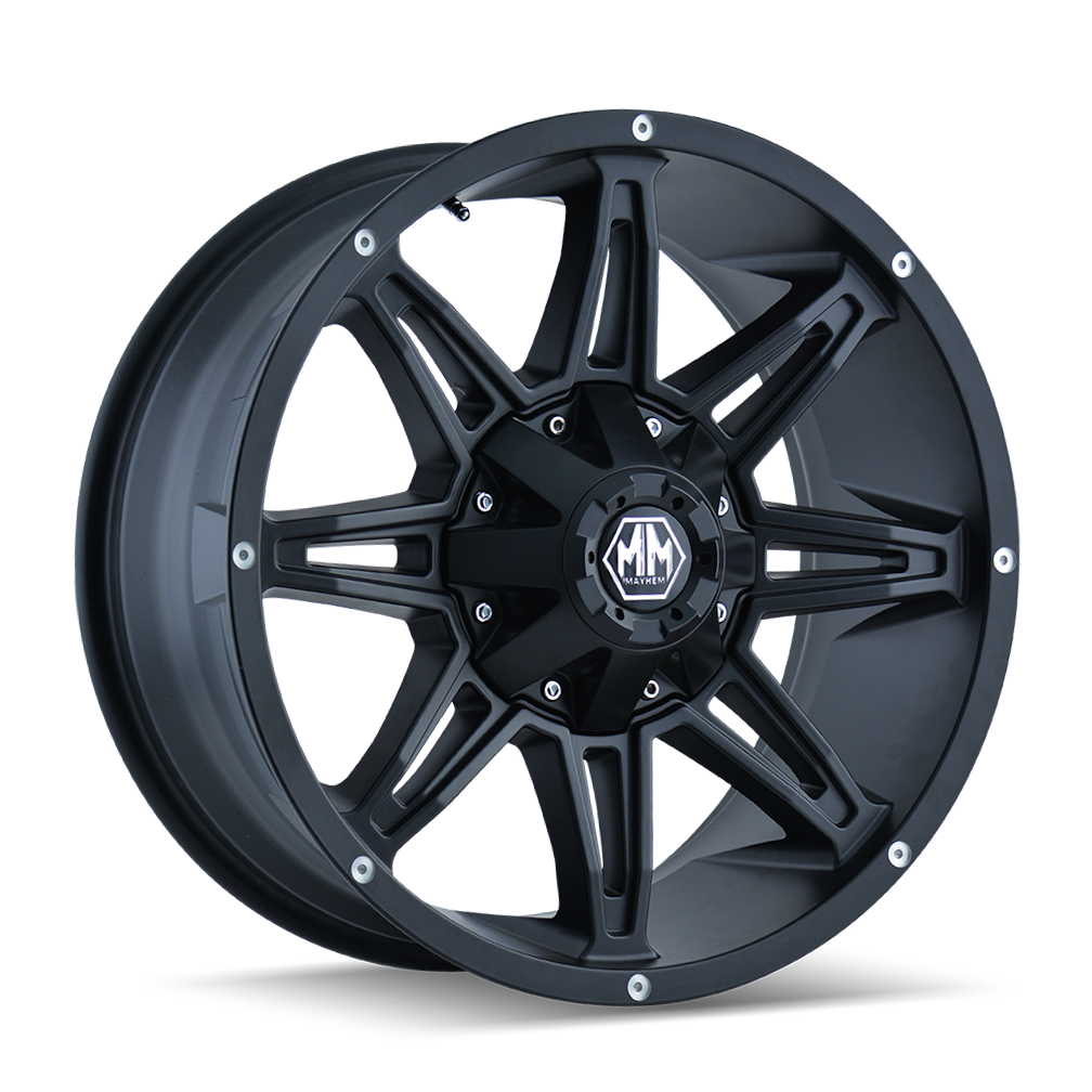 Mayhem 8090 Rampage - 20x9 18mm 8x170 Matte Black Wheel | 8090-2970MB18
