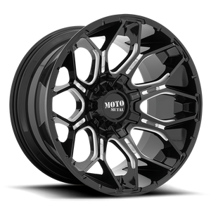 Moto Metal MO808 SNIPER 20X10 -18 8X180 Gloss Black Milled