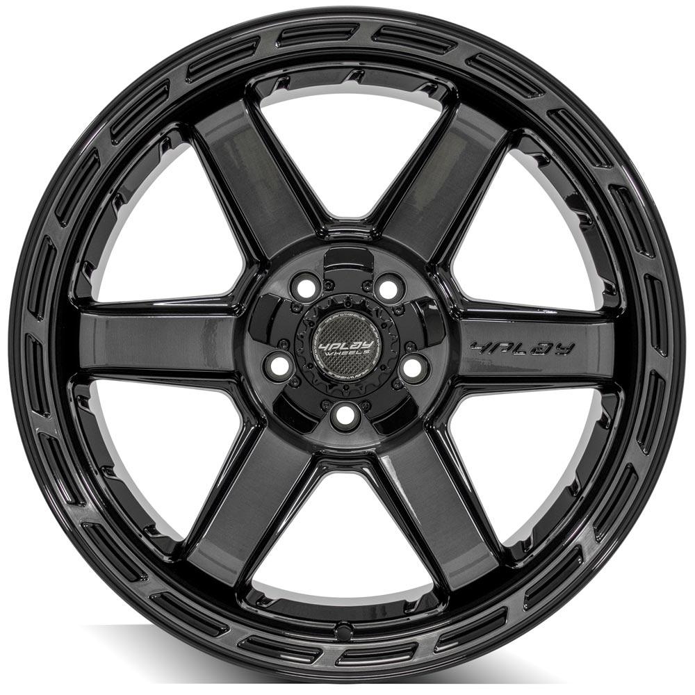 4PLAY Gen3 4P63 20x10 5x5" & 5x5.5" -18et in Gloss Black w/ Brushed Face & Tinted Clear