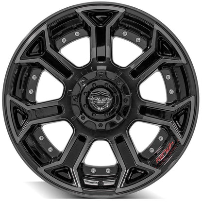 4PLAY Gen2 4P70 20x10 6x135mm & 6x5.5" -18et in Gloss Black w/ Brushed Face & Tinted Clear