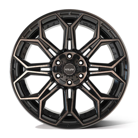 4PLAY Gen3 4P83 22x9 6x135mm & 6x5.5" +12et in Brushed Black