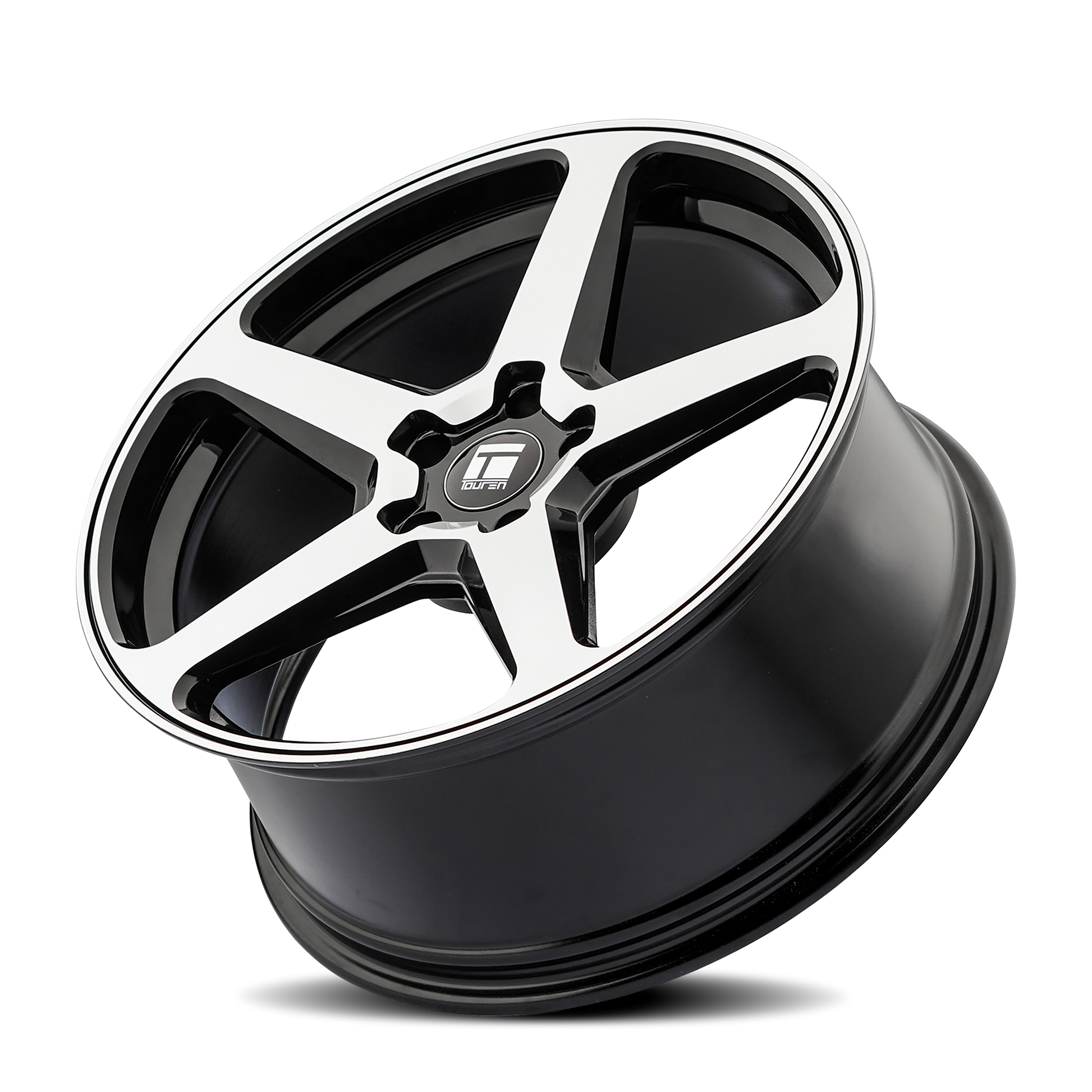 TOUREN TF96 - 20x9 35mm 5x120 GLOSS BLACK MACHINED Wheel | 3296-2912MB35