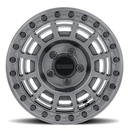 Method 415 15x10 5x114.3 (5x4.5) 25mm UTV Beadlock Gloss Graphite - Gloss Graphite Ring MR415510121264B