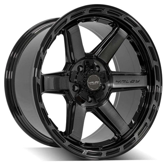 4PLAY 4P63 WHEELS | GLOSS BLACK BRUSHED FACE | 22X12 -44MM | 6X135,6X139.7 (6X5.5)