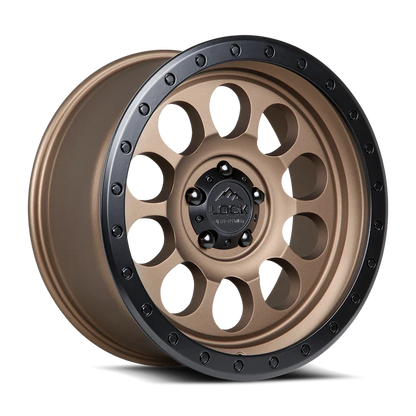 LOCK OFFROAD 50CAL 17X9 12 6X139.7 MATTE DESERT BRONZE W MATTE BLACK RING
