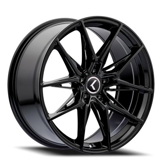 Kraze KR196 Evolve - 19x8.5 30mm 5x112 Gloss Black Wheel | KR196-9845GB30
