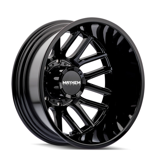 Mayhem 8107D Cogent Dually - 20x8.25 -192mm 8x200 Gloss Black Wheel | 8107D-2877BR192