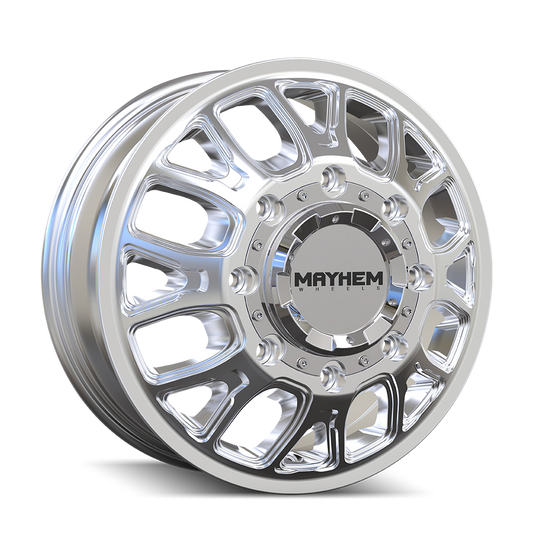 Mayhem 8107D Cogent Dually - 17x6.5 125mm 8x165.1 Polished Wheel | 8107D-7681FP