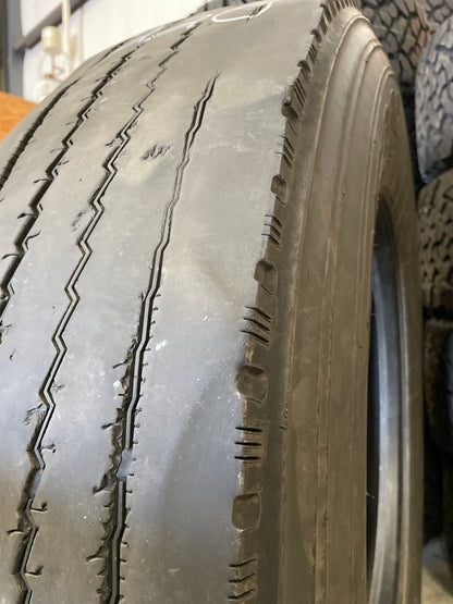 SET OF 6 11R24.5 DAYTON D520S/Regroovable - Case Perfect Condition 146/143L G - Used Tires