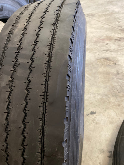 SET OF 6 11R24.5 DAYTON D520S/Regroovable - Case Perfect Condition 146/143L G - Used Tires