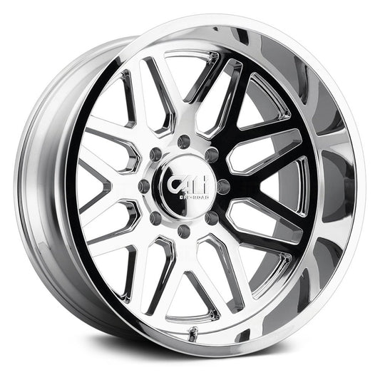 Cali Off-Road Invader Dually Rear - 24x8.25 -232mm 8x165.1 (8x6.5) Chrome Wheel | 9115D-24881CR232
