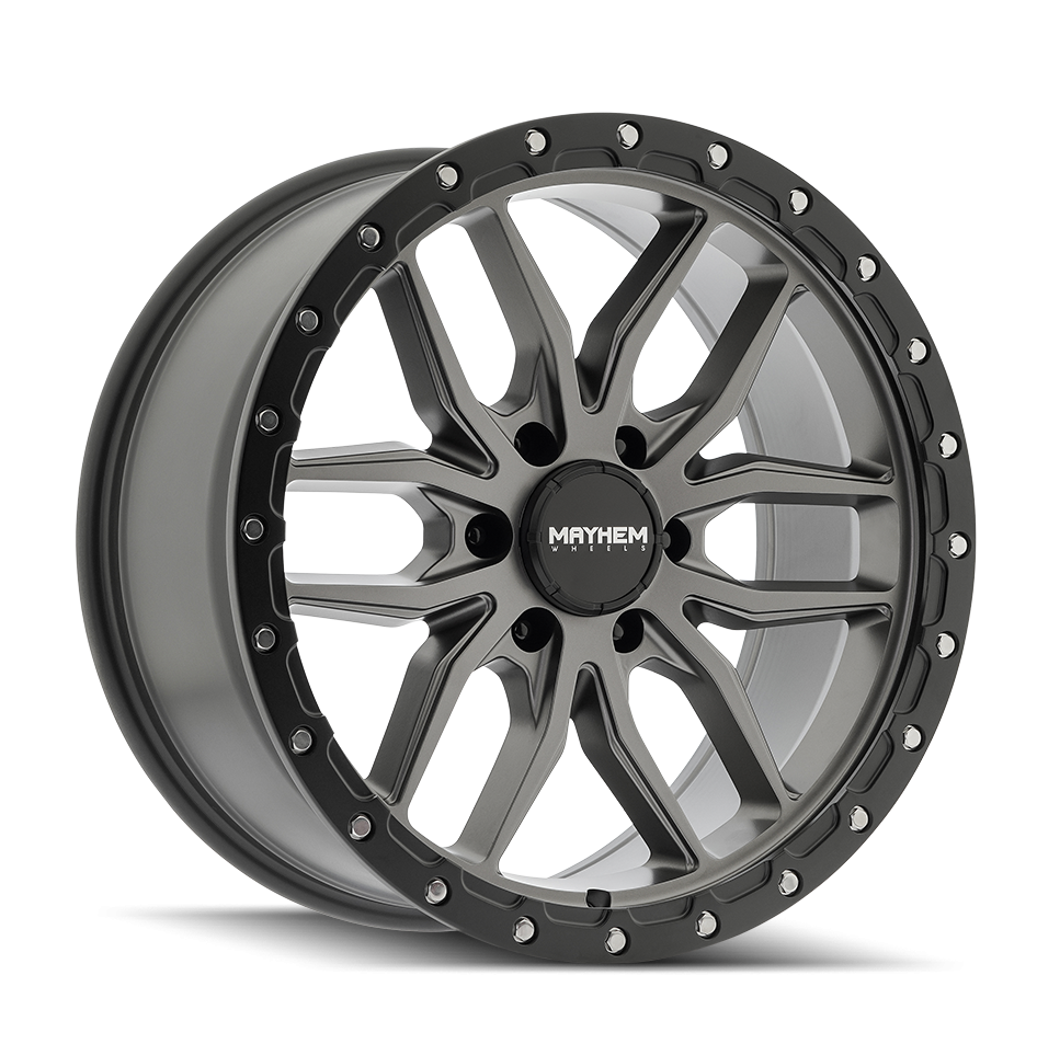 Mayhem 8310 - 20x9 0mm 6x135 Matte Gunmetal Black Lip Wheel | 8310-2936MGT