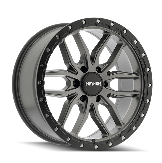 Mayhem 8310 - 20x9 0mm 6x139.7 Matte Gunmetal Black Lip Wheel | 8310-2983MGT