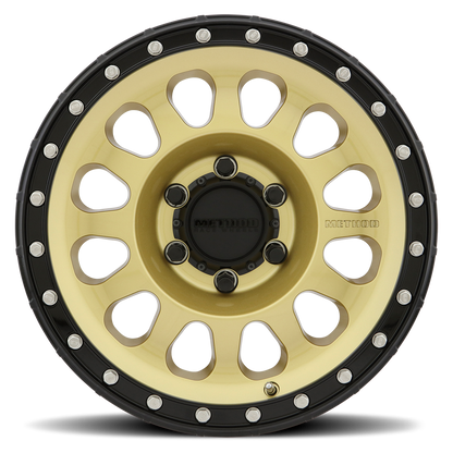 Method 315 17x8.5 6x135 0mm Gold - Black Lip MR31578516100