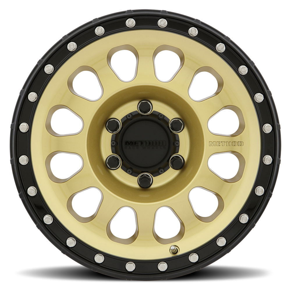 Method 315 17x8.5 6x139.7 (6x5.5) 0mm Gold - Black Lip MR31578560100