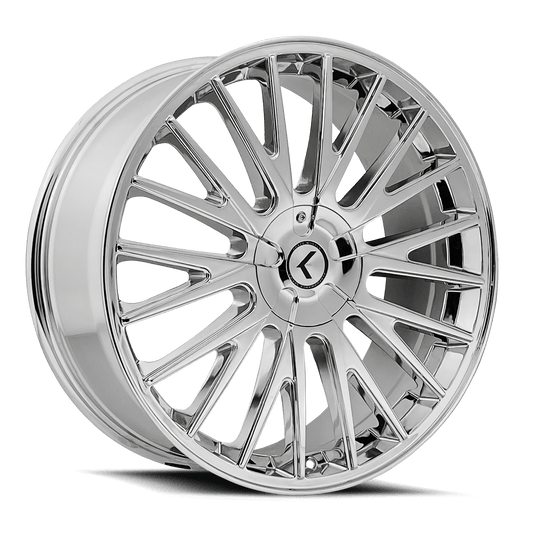 Kraze KR185 Double Down - 20x8 38mm 5x112, 5x120 Chrome Wheel | KR185-2809C38