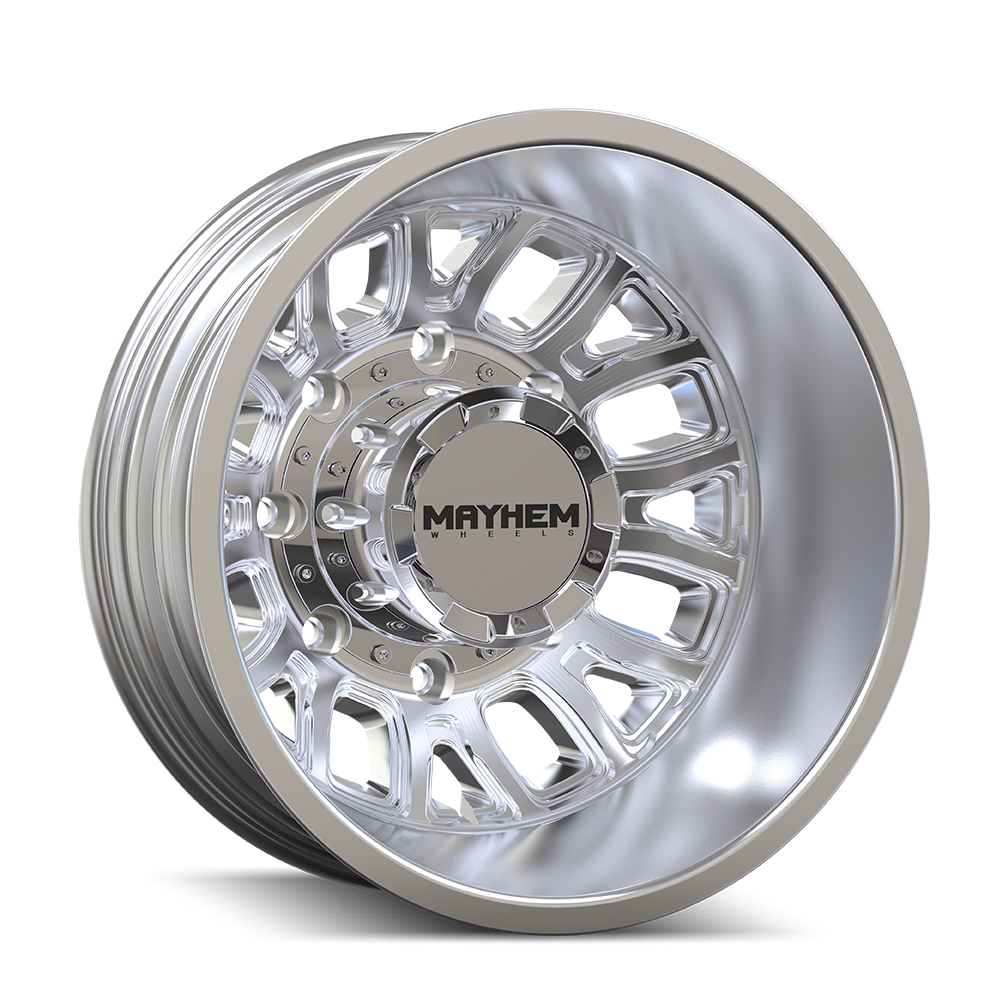 Mayhem 8107D Cogent Dually - 17x6.5 -142mm 8x210 Polished Wheel | 8107D-7679RP