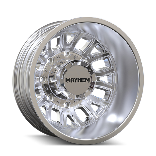 Mayhem 8107D Cogent Dually - 17x6.5 -142mm 8x210 Polished Wheel | 8107D-7679RP