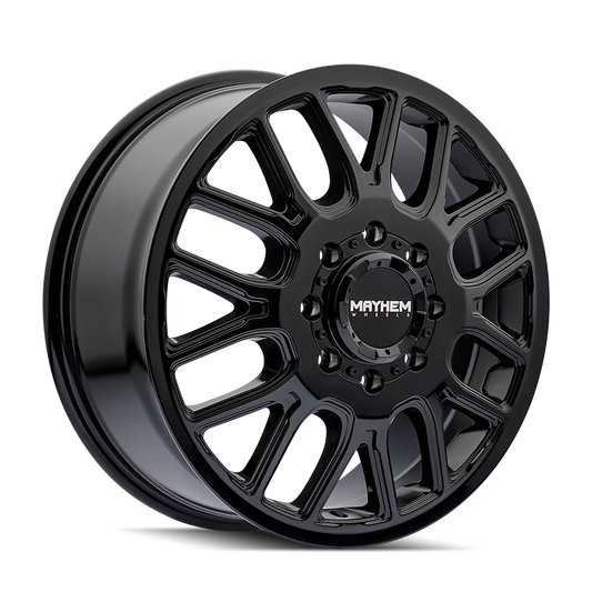 Mayhem 8107D Cogent Dually - 20x8.25 115mm 8x165.1 Gloss Black Wheel | 8107D-2881BF115