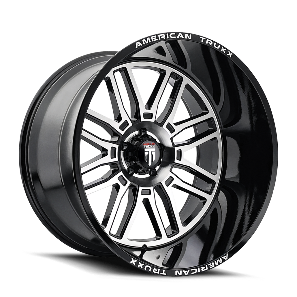 American Truxx AT1915 Restless - 24x14 -76mm 6x135 Gloss Black Milled Wheel | AT1915-24436BM