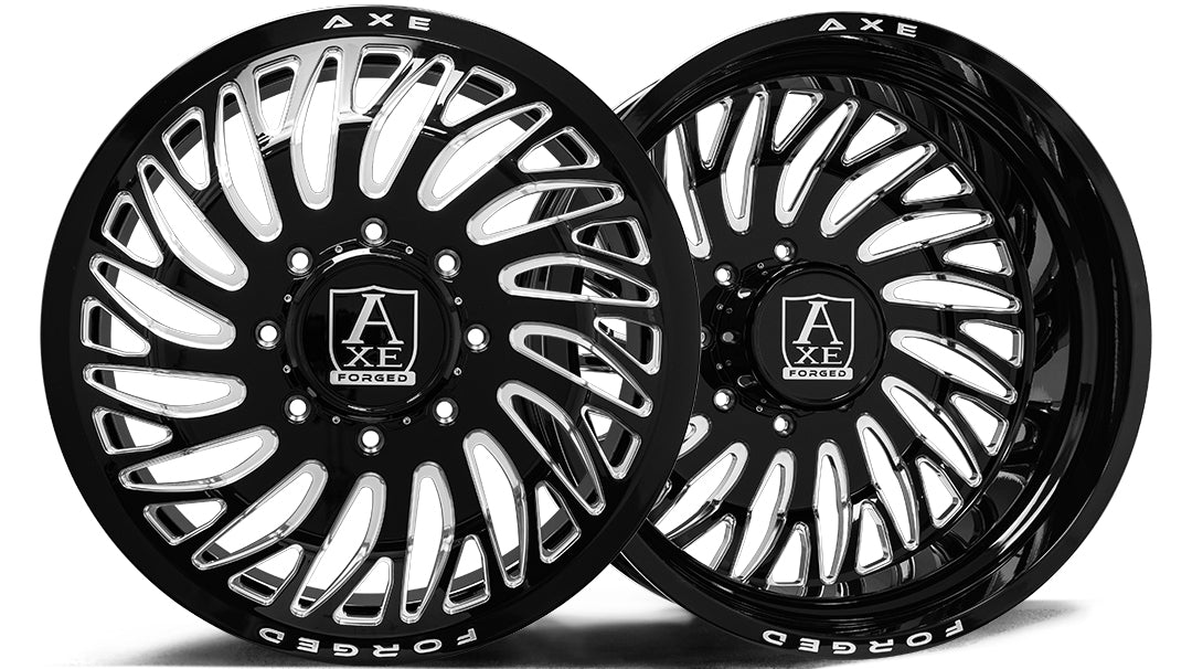 AXE AF10 DUALLY 22x8.25 146 8x200 GLOSS BLACK MILLED