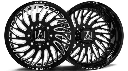 AXE AF10 DUALLY 22x8.25 146 8x200 GLOSS BLACK MILLED