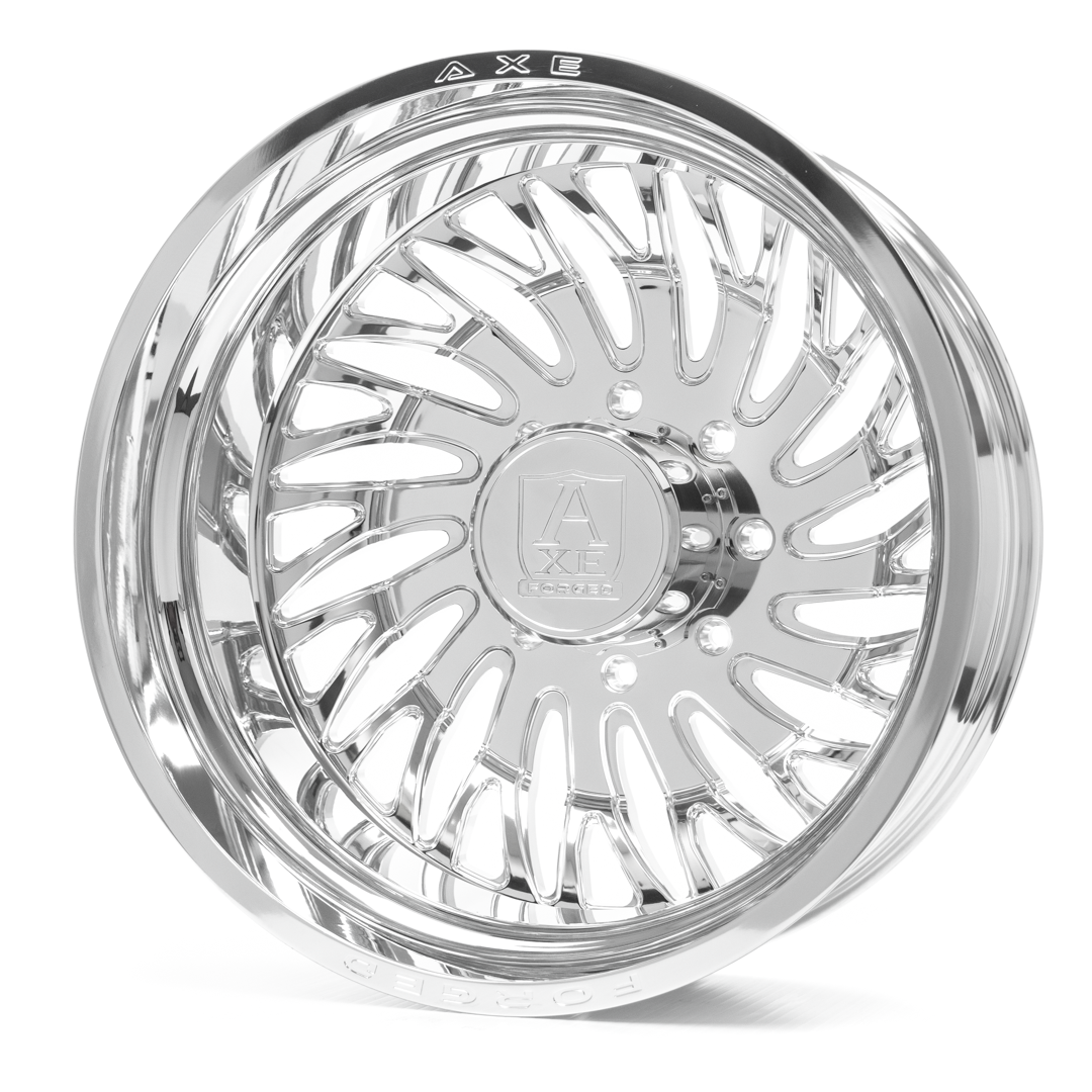 AXE AF10 DUALLY (rear left) 24x8.25 -146 8x200 FULLY POLISHED