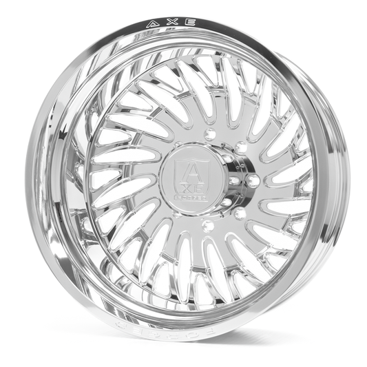 AXE AF10 DUALLY (rear left) 24x8.25 -146 8x200 FULLY POLISHED