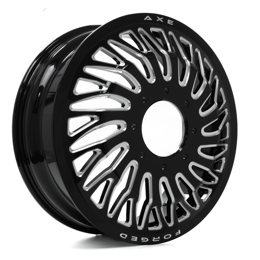AXE AF10 DUALLY 26x8.25 -146 8x210 GLOSS BLACK MILLED