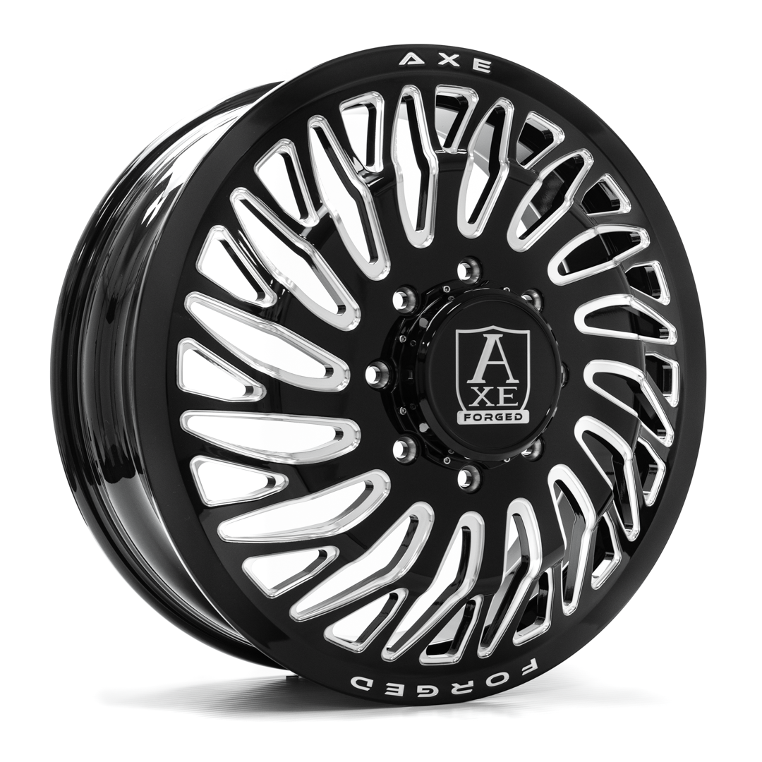 AXE AF10 DUALLY 24x8.25 -146 8x200 GLOSS BLACK MILLED