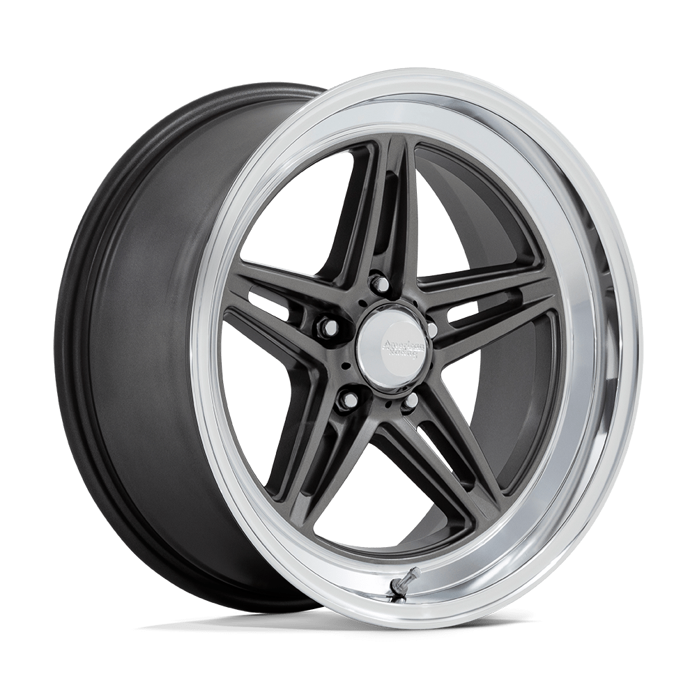 AMERICAN RACING VINTAGE VN514 GROOVE 20x10 -20 5x120.65 ANTHRACITE W/ DIAMOND CUT LIP