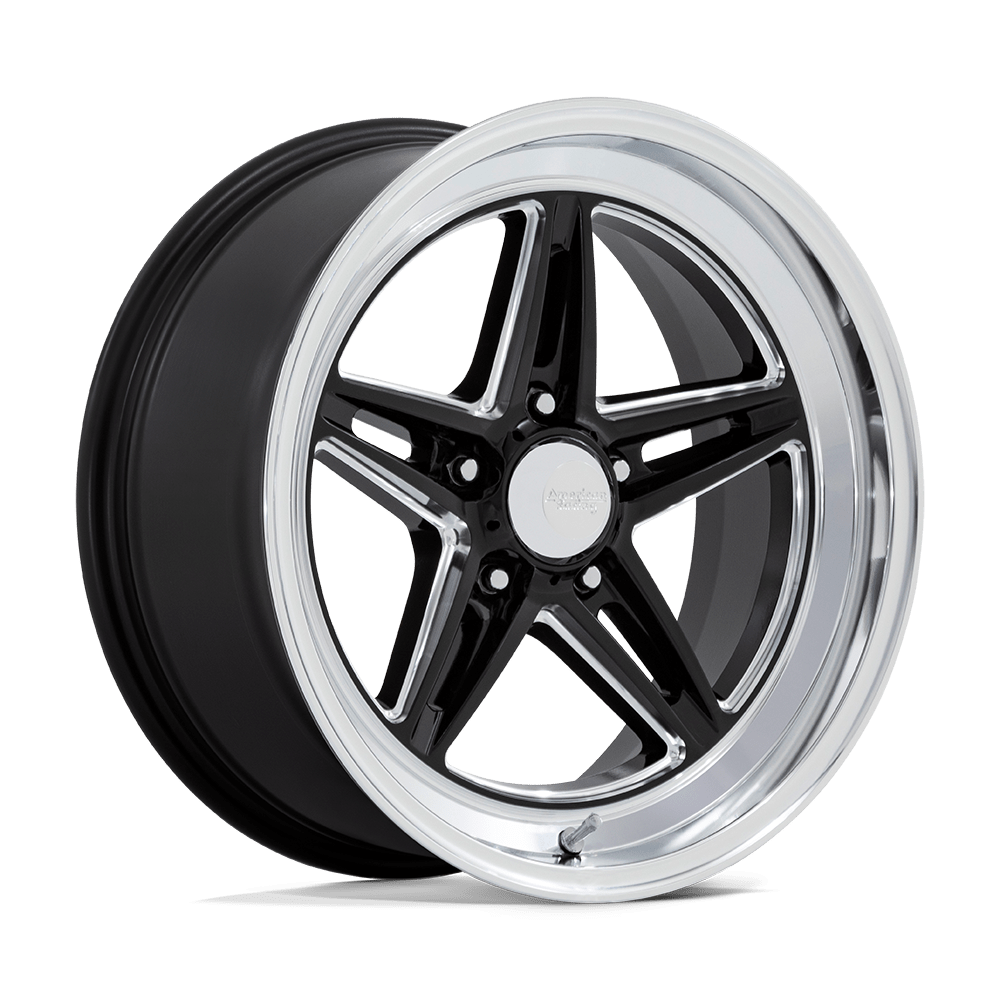 AMERICAN RACING VINTAGE VN514 GROOVE 20x10 -20 5x127 GLOSS BLACK W/ DIAMOND CUT LIP