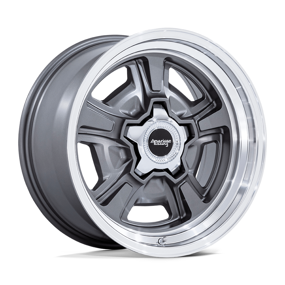 American Racing Vintage VN517 MARAUDER - 18x8 0mm 5x139.7 ANTHRACITE W/ DIAMOND CUT LIP Wheel | VN517AD18808500
