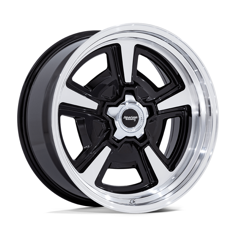 American Racing Vintage VN517 MARAUDER - 20x8.5 6mm 5x127 GLOSS BLACK MCH W/ DIA-CUT LIP Wheel | VN517BD20855006
