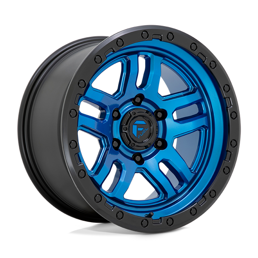 Fuel 1Pc D790 AMMO - 20x10 -18mm 6x135 BLUE W/ BLACK LIP Wheel | D79020008947