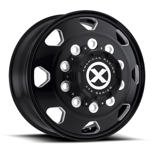 Atx AO401 OCTANE - 17.5x6.75 0mm 8x165.1 GLOSS BLACK MILLED Wheel | AO40117586302