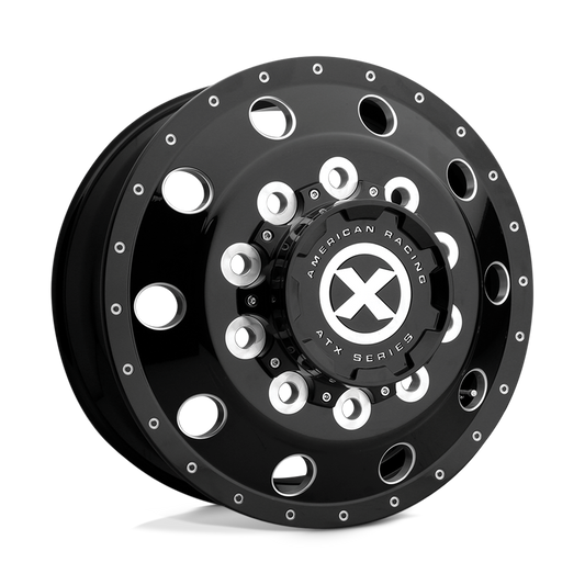 Atx AO405 TREX - 22.5x10.5 10x285.75 GLOSS BLACK MILLED Wheel | AO405221010301