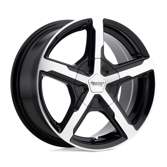 American Racing AR921 TRIGGER - 18x8 15mm 5x108 GLOSS BLACK MACHINED Wheel | AR92188045515