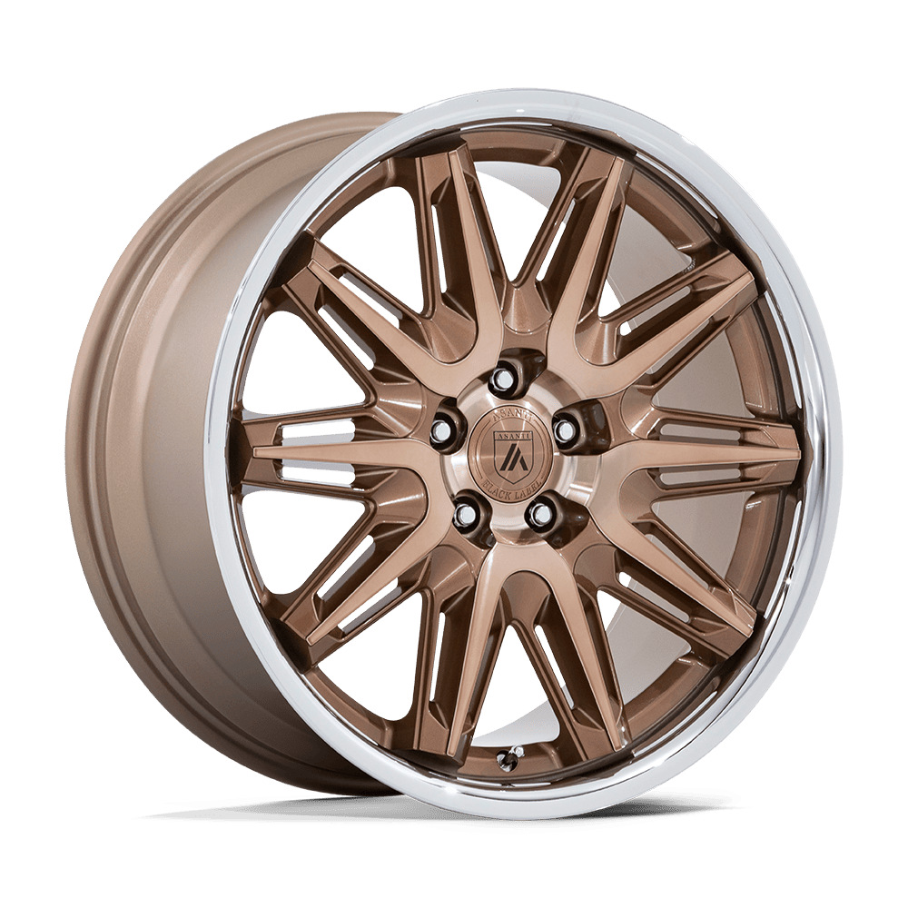 Asanti Black AB047 IMPERATOR - 20x10.5 40mm 5x114.3 BRONZE MACHINED W/ SS LIP Wheel | AB047ZS20051240