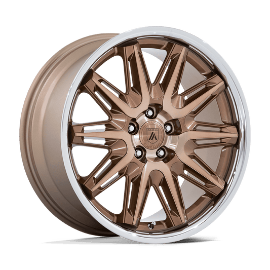 Asanti Black AB047 IMPERATOR - 20x10.5 40mm 5x114.3 BRONZE MACHINED W/ SS LIP Wheel | AB047ZS20051240