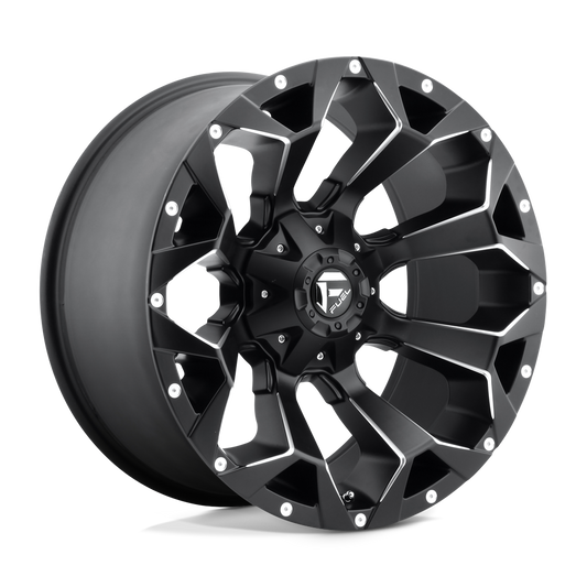 Fuel 1Pc D546 ASSAULT - 18x9 -12mm 8x165.1 MATTE BLACK MILLED Wheel | D54618908245