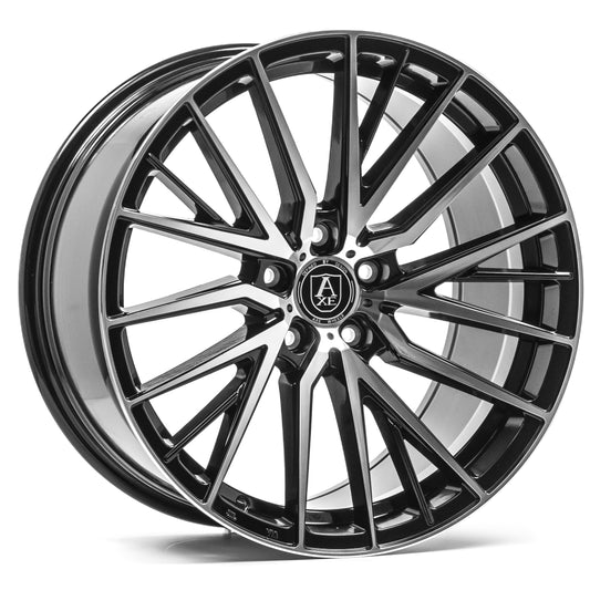 AXE EX40 20x10 5x110 BLACK AND POLISHED FACE