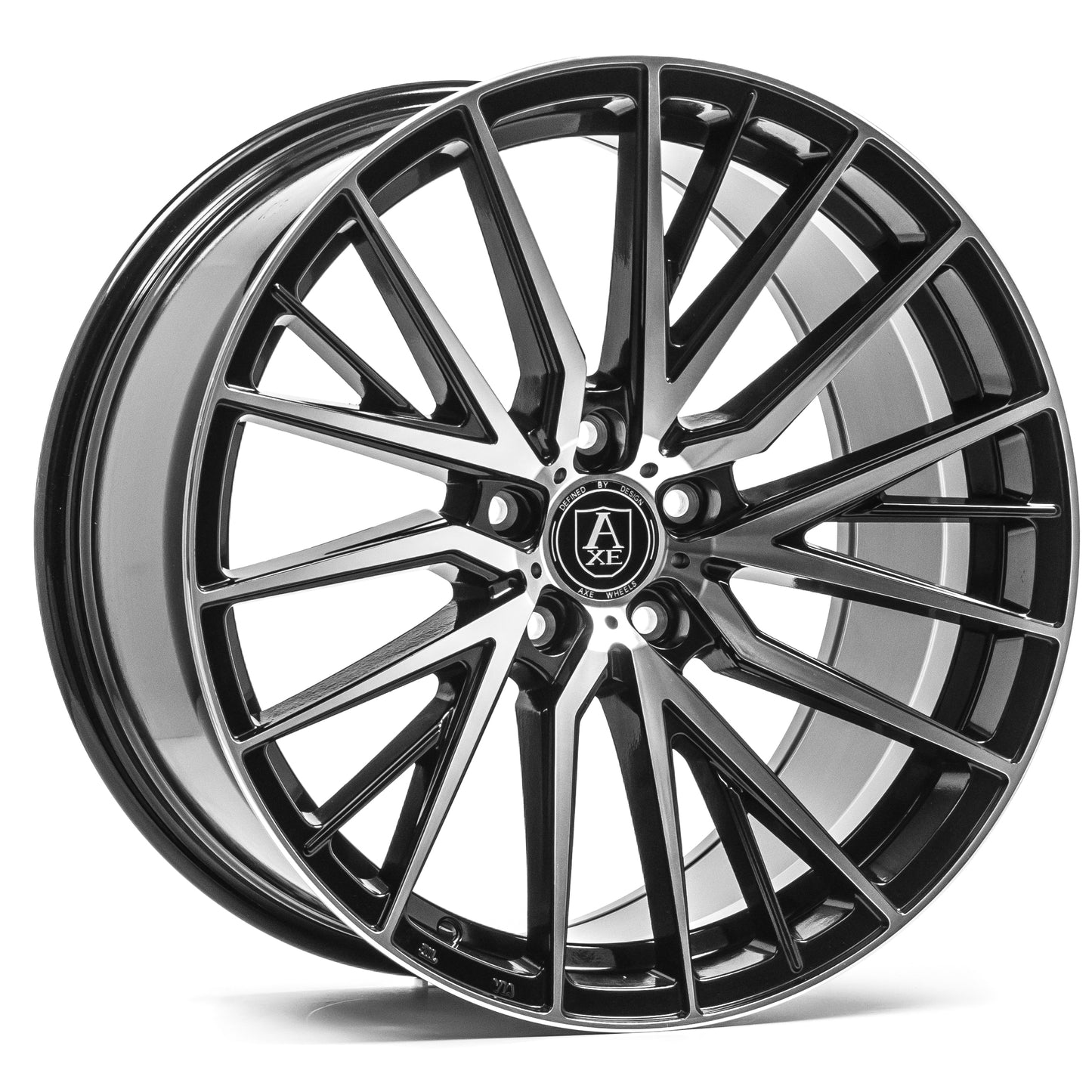 AXE EX40 20x8.5 25 5x114.3 BLACK AND POLISHED FACE