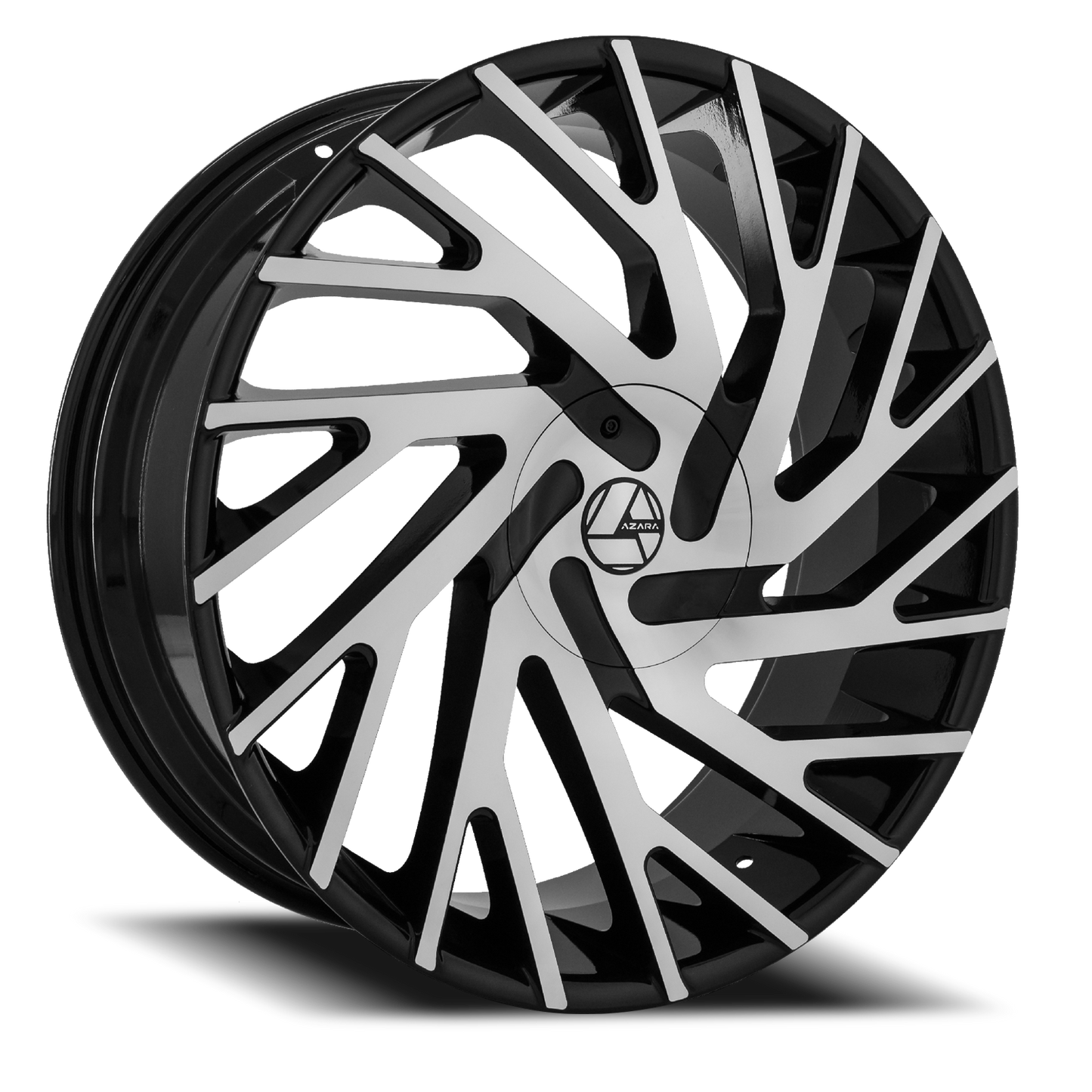 AZARA AZA-505 24X9 34 5X115/5X120 GLOSS BLACK & MACHINED