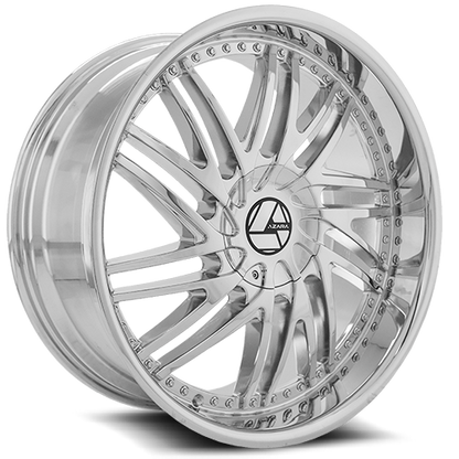 AZARA AZA-509 22X9.5 15 5X115/5X120 NANO CHROME