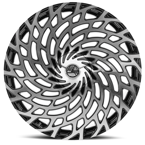 AZARA AZA-523 26X9.5 32 5X115/5X120 GLOSS BLACK & MACHINED